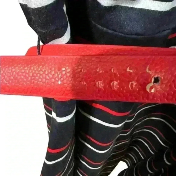 Tommy Hilfiger Red, White & Blue Striped Dress with Red Belt Size 6 - Picture 5 of 8